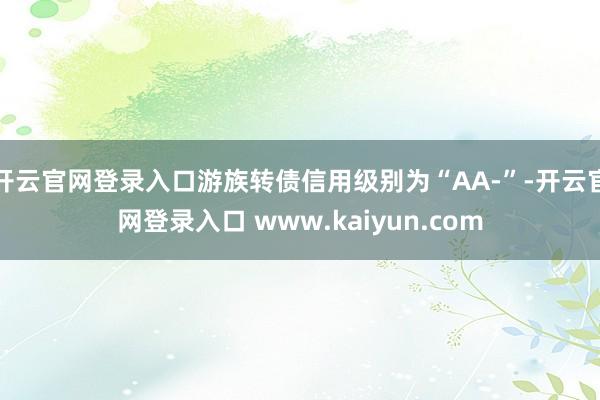 开云官网登录入口游族转债信用级别为“AA-”-开云官网登录入口 www.kaiyun.com